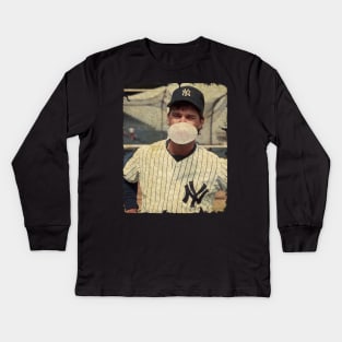 Don Mattingly (Donnie Baseball) in New York Yankees Kids Long Sleeve T-Shirt
